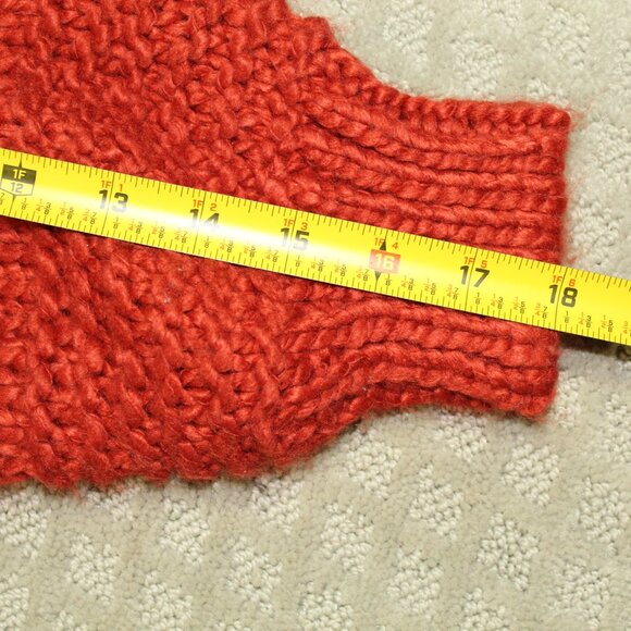 Forever 21 Women's Size S Burnt Orange Fringe Open Front Cardigan - Picture 4 of 6